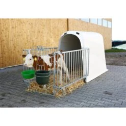 KERBL "CalfHouse Premium Plus", Kälberiglu Mit Schwerer Umzäunung