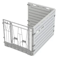 Kerbl Modulare Kälberbox Erweiterung Einzelbucht, Freistehend