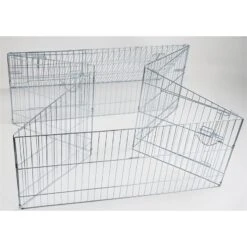 Freilaufgehege Easy, Verzinkt, 115x115x60cm -Optimal Ranchzaun Geschäft 590114 freilaufgehege easy verzinkt 03