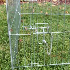 Freilaufgehege Easy, Verzinkt, 115x115x60cm -Optimal Ranchzaun Geschäft 590114 freilaufgehege easy verzinkt 06