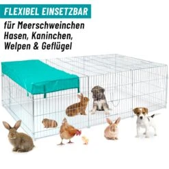 VOSS.pet Welpenauslauf, Freilaufgehege XL Für Kaninchen, Hasen, 216x112x66cm 24 VOSS.pet Welpenauslauf, Freilaufgehege XL Für Kaninchen, Hasen, 216x112x66cm -Optimal Ranchzaun Geschäft 590200 freilauf kaefig fuer hasen kaninchen meerschweinchen gefluegel