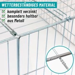VOSS.pet Welpenauslauf, Freilaufgehege XL Für Kaninchen, Hasen, 216x112x66cm 26 VOSS.pet Welpenauslauf, Freilaufgehege XL Für Kaninchen, Hasen, 216x112x66cm -Optimal Ranchzaun Geschäft 590200 voss pet auslauf gehege sehr robust