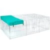 VOSS.pet Welpenauslauf, Freilaufgehege XL Für Kaninchen, Hasen, 216x112x66cm