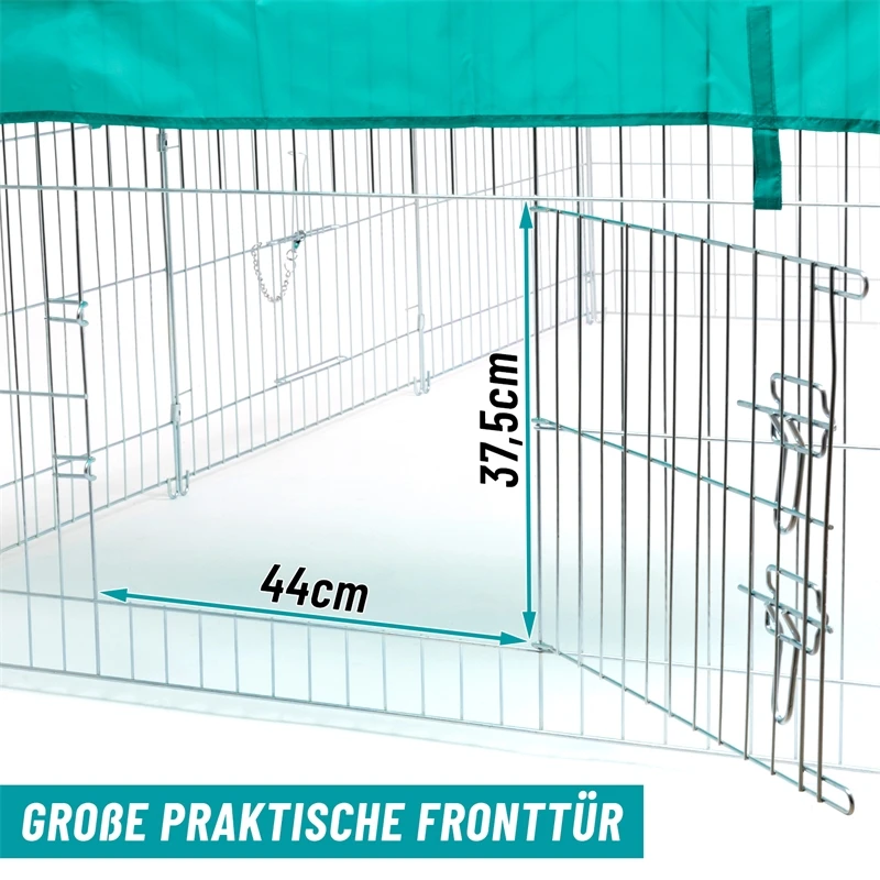 VOSS.pet Welpenauslauf, Freilaufgehege XL Für Kaninchen, Hasen, 216x112x66cm 10 VOSS.pet Welpenauslauf, Freilaufgehege XL Für Kaninchen, Hasen, 216x112x66cm – Bild 8