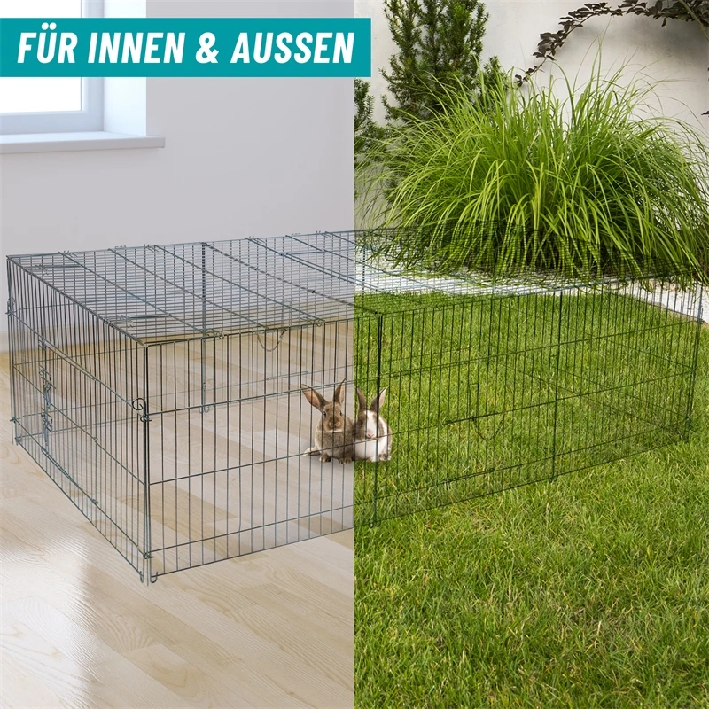 VOSS.pet Welpenauslauf, Freilaufgehege XL Für Kaninchen, Hasen, 216x112x66cm 6 VOSS.pet Welpenauslauf, Freilaufgehege XL Für Kaninchen, Hasen, 216x112x66cm – Bild 4