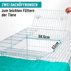 VOSS.pet Welpenauslauf, Freilaufgehege XL Für Kaninchen, Hasen, 216x112x66cm 32 VOSS.pet Welpenauslauf, Freilaufgehege XL Für Kaninchen, Hasen, 216x112x66cm -Optimal Ranchzaun Geschäft 590200 voss pet kaninchengehege mit zwei dachoeffnungen