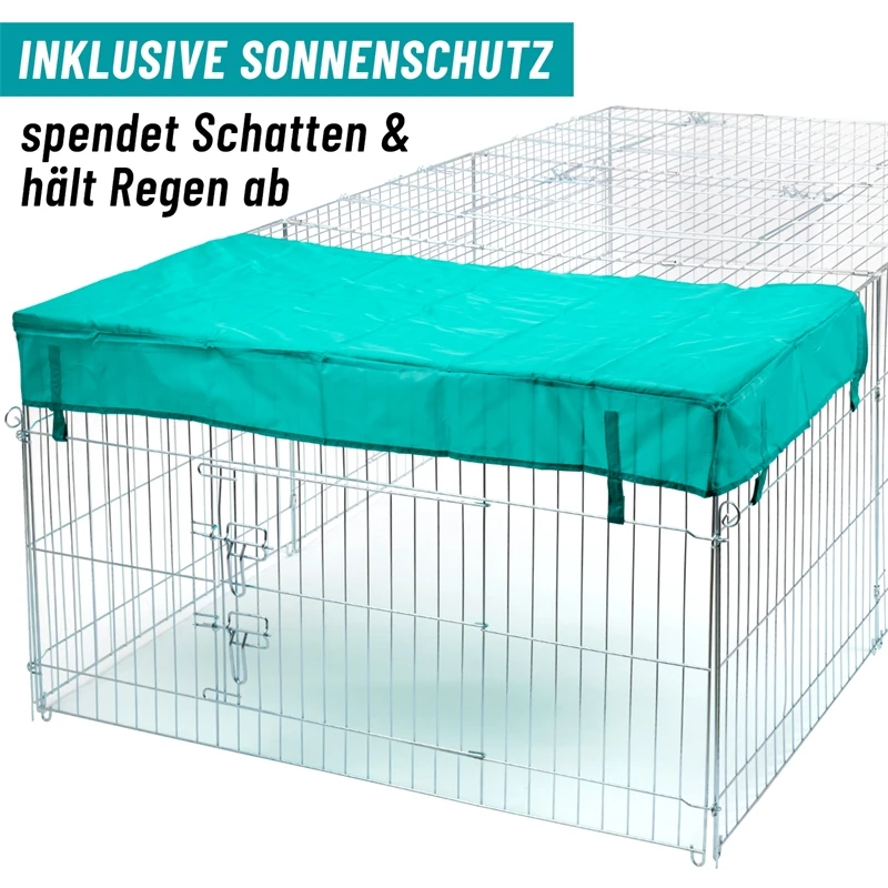VOSS.pet Welpenauslauf, Freilaufgehege XL Für Kaninchen, Hasen, 216x112x66cm 8 VOSS.pet Welpenauslauf, Freilaufgehege XL Für Kaninchen, Hasen, 216x112x66cm – Bild 6