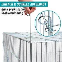 VOSS.pet Welpenauslauf, Freilaufgehege XL Für Kaninchen, Hasen, 216x112x66cm 37 VOSS.pet Welpenauslauf, Freilaufgehege XL Für Kaninchen, Hasen, 216x112x66cm -Optimal Ranchzaun Geschäft 590200 voss pet tiergehege metall einfach aufgebaut