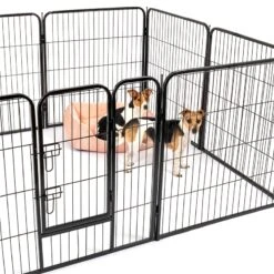 VOSS.pet Welpenauslauf XL, Kleintier Freilaufgehege, 8 Robuste Zaunelemente 81x78cm 41 VOSS.pet Welpenauslauf XL, Kleintier Freilaufgehege, 8 Robuste Zaunelemente 81x78cm -Optimal Ranchzaun Geschäft 590410 auslauf freigehege fuer hunde kleintiere