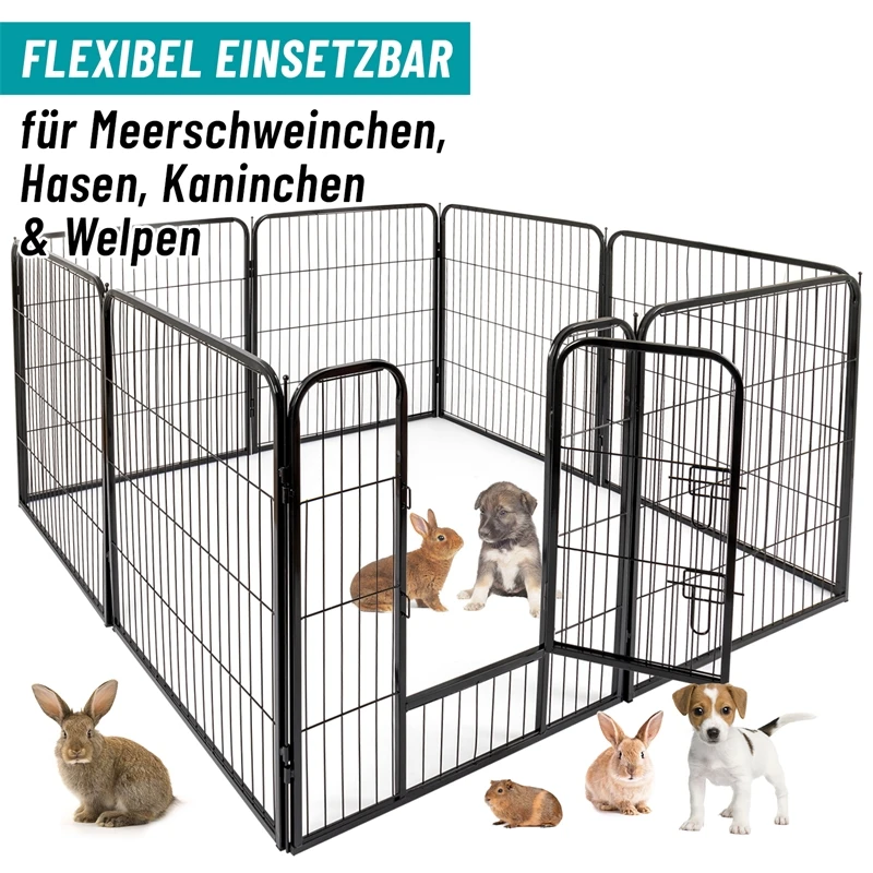 VOSS.pet Welpenauslauf XL, Kleintier Freilaufgehege, 8 Robuste Zaunelemente 81x78cm 6 VOSS.pet Welpenauslauf XL, Kleintier Freilaufgehege, 8 Robuste Zaunelemente 81x78cm – Bild 4
