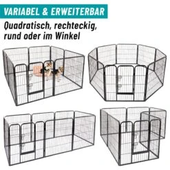 VOSS.pet Welpenauslauf XL, Kleintier Freilaufgehege, 8 Robuste Zaunelemente 81x78cm 23 VOSS.pet Welpenauslauf XL, Kleintier Freilaufgehege, 8 Robuste Zaunelemente 81x78cm -Optimal Ranchzaun Geschäft 590410 voss pet welpenauslauf freigehege variabel erweiterbar