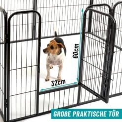 VOSS.pet Welpenauslauf XL, Kleintier Freilaufgehege, 8 Robuste Zaunelemente 81x78cm 27 VOSS.pet Welpenauslauf XL, Kleintier Freilaufgehege, 8 Robuste Zaunelemente 81x78cm -Optimal Ranchzaun Geschäft 590410 voss pet welpenauslauf kleintiergehege mit gosser tuer