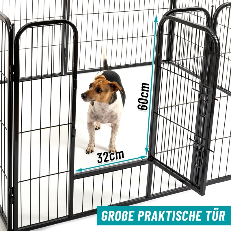 VOSS.pet Welpenauslauf XL, Kleintier Freilaufgehege, 8 Robuste Zaunelemente 81x78cm 8 VOSS.pet Welpenauslauf XL, Kleintier Freilaufgehege, 8 Robuste Zaunelemente 81x78cm – Bild 6
