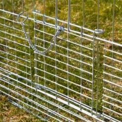 Jungtier-Freilaufgehege 144 X 112 X 60cm, Freigehege Für Kleintiere Mit Sonnenschutz -Optimal Ranchzaun Geschäft 590415 jungtier freilaufgehege gitterabdeckung