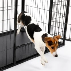 VOSS.pet Welpenauslauf XXL Mit Bodenwanne, Welpengitter, Kleintier Freilaufgehege 108x73x70cm -Optimal Ranchzaun Geschäft 590420 590422 voss pet welpenauslauf herausnehmbare bodenwanne