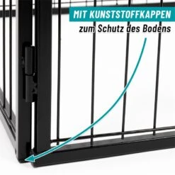 VOSS.pet Welpenauslauf XXL Mit Bodenwanne, Welpengitter, Kleintier Freilaufgehege 108x73x70cm -Optimal Ranchzaun Geschäft 590420 590422 voss pet welpenauslauf kunststoffkappen schutz des bodens