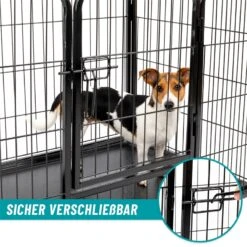VOSS.pet Welpenauslauf XXL Mit Bodenwanne, Welpengitter, Kleintier Freilaufgehege 108x73x70cm -Optimal Ranchzaun Geschäft 590420 590422 voss pet welpenauslauf sicher verschliessbar
