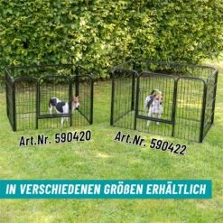 VOSS.pet Welpenauslauf XXL Mit Bodenwanne, Welpengitter, Kleintier Freilaufgehege 108x73x70cm -Optimal Ranchzaun Geschäft 590420 590422 voss pet welpenauslauf verschiedene groessen