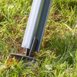 50m VOSS.farming Premium Plus Wildzaun Komplettset 100/8/30 + Z-Profilpfosten + Schellen + Kappen + -Optimal Ranchzaun Geschäft 68608 voss farming erdteller z profilpfosten praxisbild 2 1