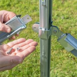 VOSS.farming Eckstreben-Set Für Z-Profil, Verstärkung Knotengeflecht -Optimal Ranchzaun Geschäft 68614 voss farming eck strebenset z profilpfaehle einfache montage