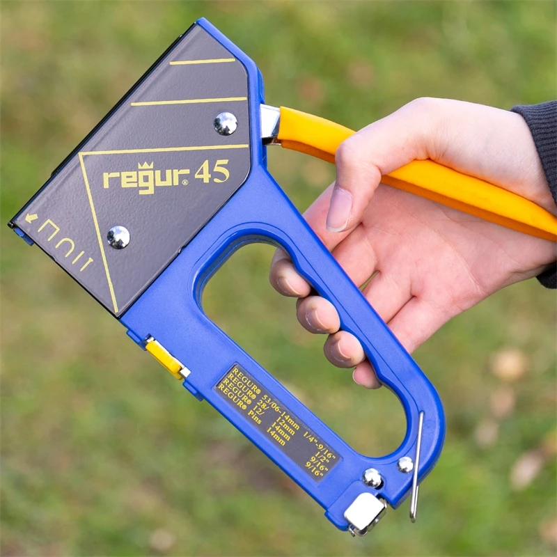 REGUR 45 Handtacker, 4-in 1 Multifunktions-Tacker Zum Befestigen Von Draht, Drahtgeflecht 5 REGUR 45 Handtacker, 4-in 1 Multifunktions-Tacker Zum Befestigen Von Draht, Drahtgeflecht – Bild 3
