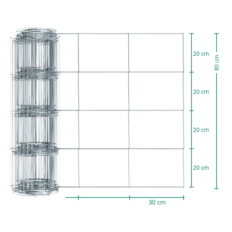 50m VOSS.farming Classic Wildzaun Komplettset 80/5/30 + Z-Profilpfosten + Schellen + Kappen + Erdtel 4 50m VOSS.farming Classic Wildzaun Komplettset 80/5/30 + Z-Profilpfosten + Schellen + Kappen + Erdtel – Bild 2
