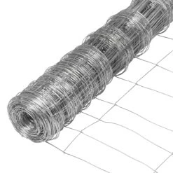 50m VOSS.farming Premium Wildzaun Komplettset 100/8/15 + Z-Profilpfosten + Spanndraht + Drahtspanner -Optimal Ranchzaun Geschäft 68945 voss farming premium knotengeflecht verzinkt 50m 100cm 2