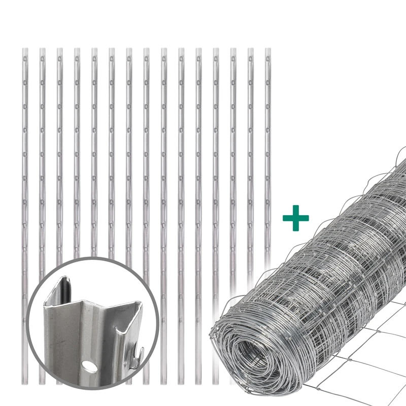 50m VOSS.farming Premium Wildzaun Komplettset 100/8/15 + Z-Profilpfosten 3 50m VOSS.farming Premium Wildzaun Komplettset 100/8/15 + Z-Profilpfosten