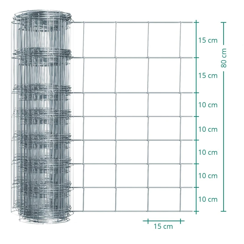 50m VOSS.farming Premium Plus Wildzaun Komplettset 80/8/15 + Z-Profilpfosten 4 50m VOSS.farming Premium Plus Wildzaun Komplettset 80/8/15 + Z-Profilpfosten – Bild 2