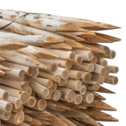 75x VOSS.farming Akazien-Pfähle Naturbelassen, Entrindet, Holzpfahl, 200cm, Ø 6-8cm -Optimal Ranchzaun Geschäft 69340 akazienpfaehle holzpfaehle palette 200cm 6 8cm 1