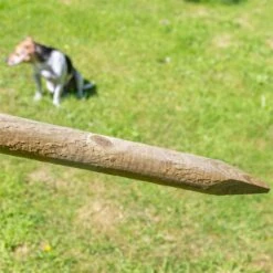 8x VOSS.farming Holzpfähle Rund, Zaunpfahl Holz, Kesseldruckimprägniert Klasse 4, 150cm X 50mm -Optimal Ranchzaun Geschäft 69490 voss farming holzpfaehle 150cm rund 2