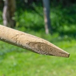 8x VOSS.farming Holzpfähle Rund, Zaunpfahl Holz, Kesseldruckimprägniert Klasse 4, 150cm X 50mm -Optimal Ranchzaun Geschäft 69490 voss farming holzpfaehle rund 150cm 2