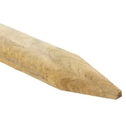 8x VOSS.farming Holzpfähle Rund, Zaunpfahl Holz, Kesseldruckimprägniert Klasse 4, 150cm X 50mm -Optimal Ranchzaun Geschäft 69490 voss farming holzpfahl 150cm rund spitze 2