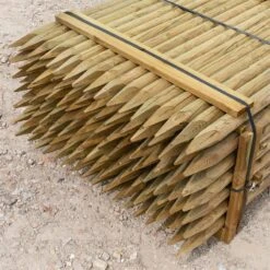 119x VOSS.farming Holzpfähle Rund, Zaunpfahl Holz, Kesseldruckimprägniert Klasse 4, 150cm X 60mm 8 119x VOSS.farming Holzpfähle Rund, Zaunpfahl Holz, Kesseldruckimprägniert Klasse 4, 150cm X 60mm -Optimal Ranchzaun Geschäft 69500 voss farming festzauanpfahl holz 150cm 60mm weidezaun