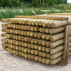 119x VOSS.farming Holzpfähle Rund, Zaunpfahl Holz, Kesseldruckimprägniert Klasse 4, 175cm X 60mm 9 119x VOSS.farming Holzpfähle Rund, Zaunpfahl Holz, Kesseldruckimprägniert Klasse 4, 175cm X 60mm -Optimal Ranchzaun Geschäft 69502 voss farming festzauanpfahl holz 175cm 60mm kiefernholz