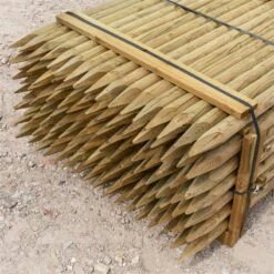 119x VOSS.farming Holzpfähle Rund, Zaunpfahl Holz, Kesseldruckimprägniert Klasse 4, 175cm X 60mm 8 119x VOSS.farming Holzpfähle Rund, Zaunpfahl Holz, Kesseldruckimprägniert Klasse 4, 175cm X 60mm -Optimal Ranchzaun Geschäft 69502 voss farming festzauanpfahl holz 175cm 60mm weidezaun