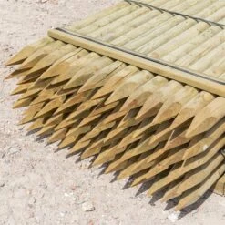 70x VOSS.farming Holzpfähle Rund, Zaunpfahl Holz, Kesseldruckimprägniert Klasse 4, 175cm X 80mm 8 70x VOSS.farming Holzpfähle Rund, Zaunpfahl Holz, Kesseldruckimprägniert Klasse 4, 175cm X 80mm -Optimal Ranchzaun Geschäft 69510 voss farming festzauanpfahl holz 175cm 80mm impraegniert