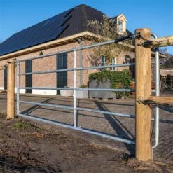 VOSS.farming Pferdezaun Holzpfosten - Arizona Anfangs- Endpfosten 200cm X 140mm -Optimal Ranchzaun Geschäft 69650 65 voss farming arizonazaun toreingang mit zaunanfangspfaehlen