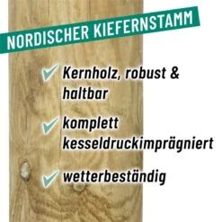 VOSS.farming Pferdezaun Holzpfosten - Arizona Streckenpfahl 200cm X 140mm -Optimal Ranchzaun Geschäft 69650 65 voss farming holzpfahl aus nordischen kiefernholz