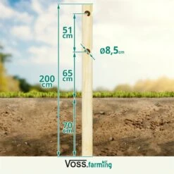 VOSS.farming Pferdezaun Holzpfosten - Arizona Eckpfahl 200cm X 140mm 25 VOSS.farming Pferdezaun Holzpfosten - Arizona Eckpfahl 200cm X 140mm -Optimal Ranchzaun Geschäft 69655 voss farming festzaunpfahl ecken abmessungen