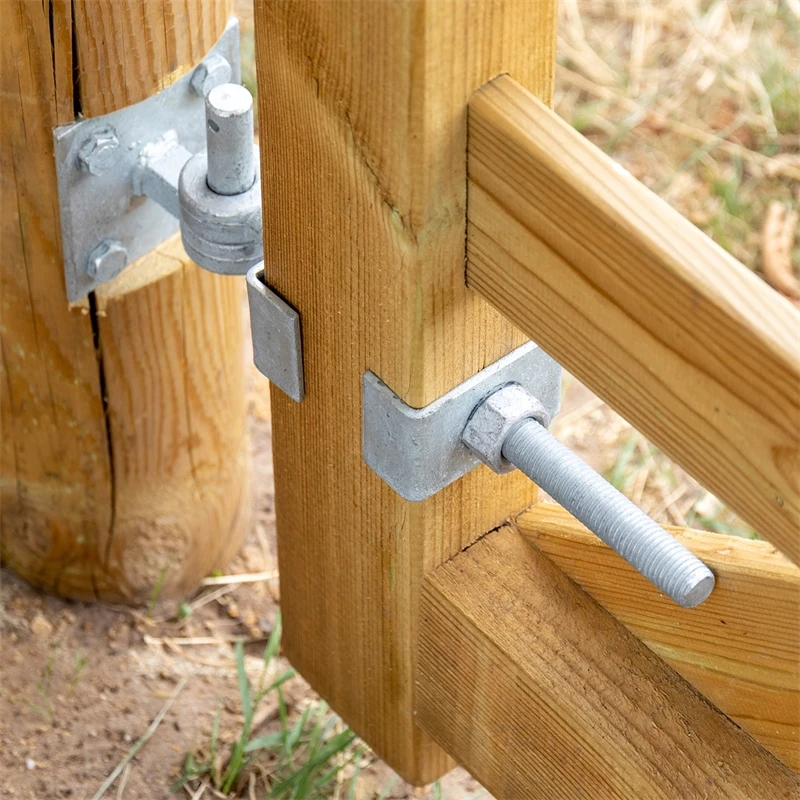 VOSS.farming Montage-Set Für Englisches Holztor, Holz-Weidetor, Koppeltor, Feuerverzinkt 15 VOSS.farming Montage-Set Für Englisches Holztor, Holz-Weidetor, Koppeltor, Feuerverzinkt – Bild 13