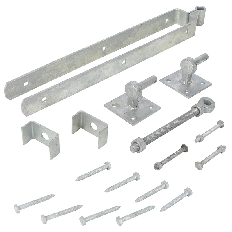 VOSS.farming Montage-Set Für Englisches Holztor, Holz-Weidetor, Koppeltor, Feuerverzinkt 4 VOSS.farming Montage-Set Für Englisches Holztor, Holz-Weidetor, Koppeltor, Feuerverzinkt – Bild 2