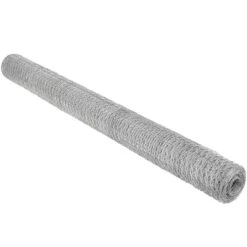 VOSS.farming Zaunset, Gartenzaun-SET: Sechseckgeflecht 10mx100cm + 8x Holzpfähle -Optimal Ranchzaun Geschäft 70150 voss farming seckseckgeflecht 100cm 10m verzinkt