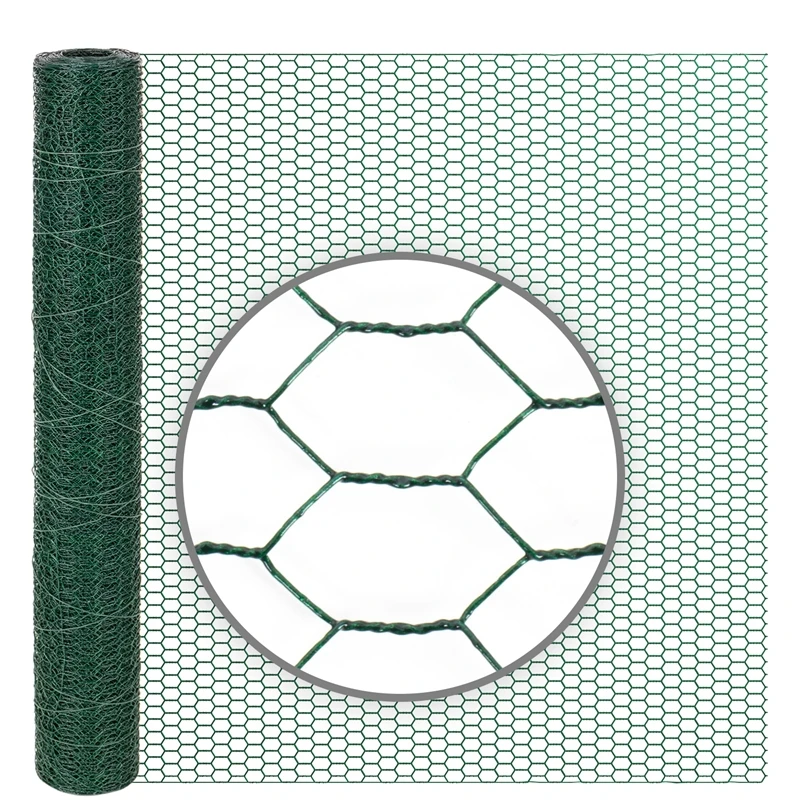 10m VOSS.farming Sechseckgeflecht, Hasendraht, Höhe 75cm - 13x0,9mm, Grün 3 10m VOSS.farming Sechseckgeflecht, Hasendraht, Höhe 75cm - 13x0,9mm, Grün
