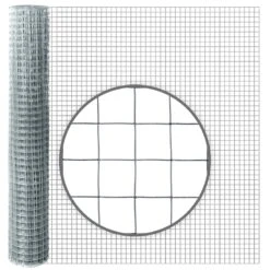 10m VOSS.farming Volierendraht, Drahtgitter, Höhe 100cm - 19x19x0,75mm, Verzinkt