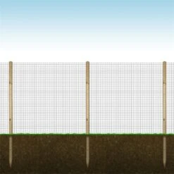 VOSS.farming Zaunset, Gartenzaun-SET: Volierendraht 10mx100cm + 8x Holzpfähle 16 VOSS.farming Zaunset, Gartenzaun-SET: Volierendraht 10mx100cm + 8x Holzpfähle -Optimal Ranchzaun Geschäft 72202 voss farming holzpfaehle volierendraht aufgebaut