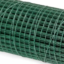 10m VOSS.farming Volierendraht, Drahtgitter, Höhe 100cm - 12,7x12,7x0,9mm, Grün -Optimal Ranchzaun Geschäft 72600 volierendraht engmaschig gruen beschichtet