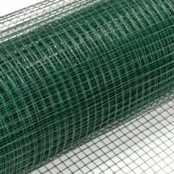 10m VOSS.farming Volierendraht, Drahtgitter, Höhe 100cm - 12,7x12,7x0,9mm, Grün -Optimal Ranchzaun Geschäft 72600 volierendraht engmaschig gruen pvc ummantelt