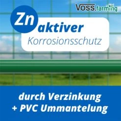 10m VOSS.farming Volierendraht, Drahtgitter, Höhe 100cm - 12,7x12,7x0,9mm, Grün -Optimal Ranchzaun Geschäft 72600 voss farming volierendraht gruen aktiver korrosionsschutz