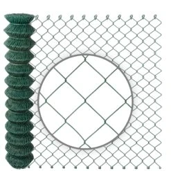 Optimal Ranchzaun Geschäft 39 25m VOSS.farming Maschendraht, Höhe 125cm - 60x60x2,5mm, Grün